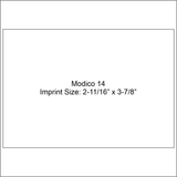 modico 14 stamp imprint size