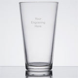 glass barware pint glass with