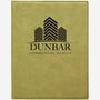 7" x 9" Laserable Blonde Leatherette Small Portfolio with Notepad with black engraving