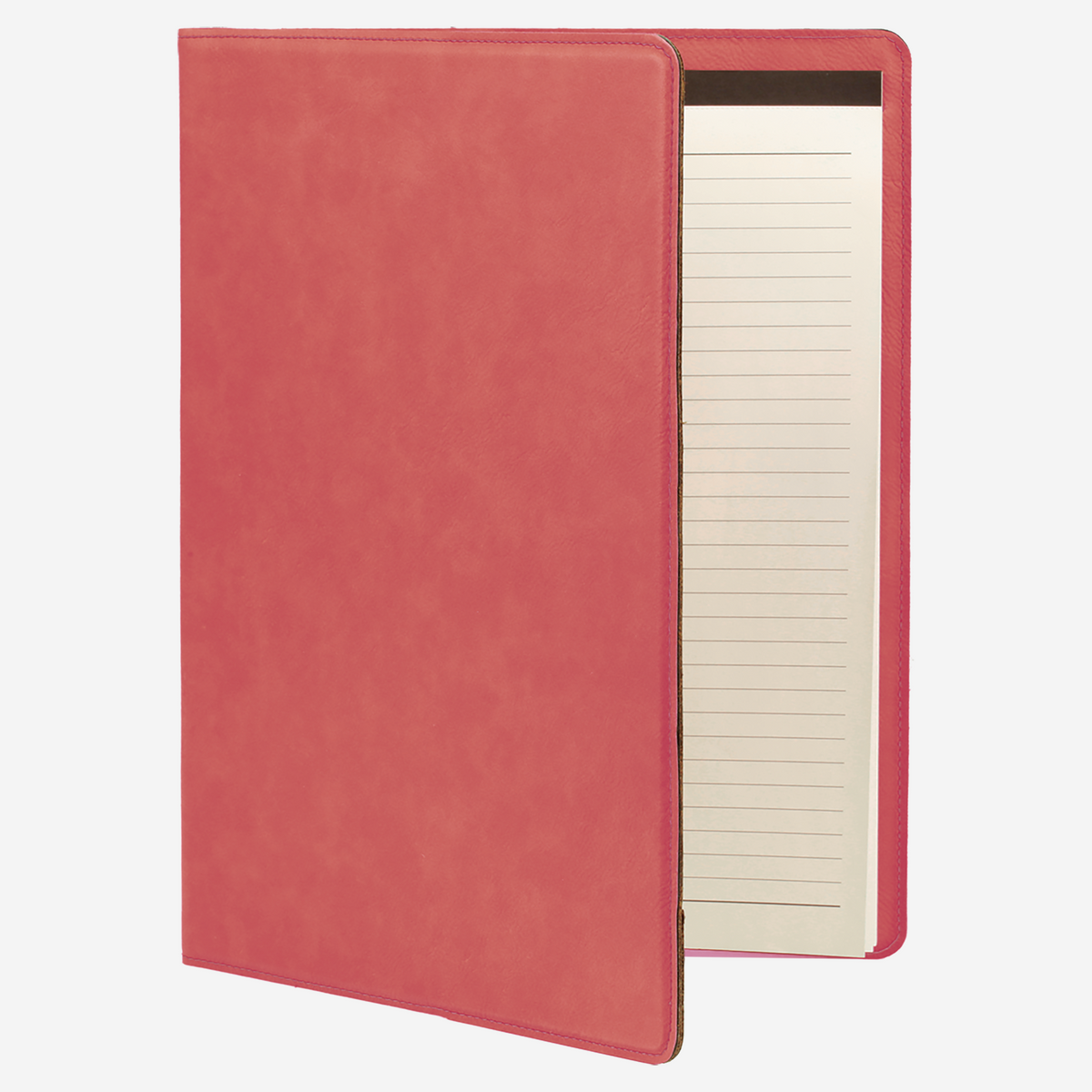 Maroon 9 1/2" x 12" Laserable Leatherette Portfolio with Notepad