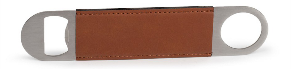 Leatherette Bottle Opener - Custom Engraved 1.5"x7"