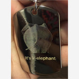 Dim Gray Gold Plated Keychain