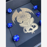 Gray Leatherette Snap Dice Tray