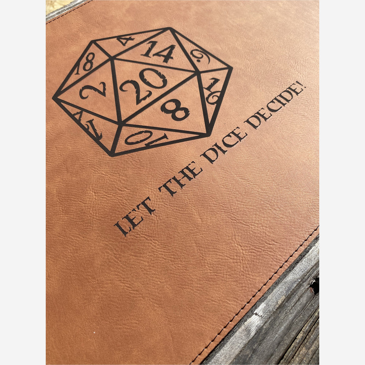 White Smoke Leatherette Dice Mat