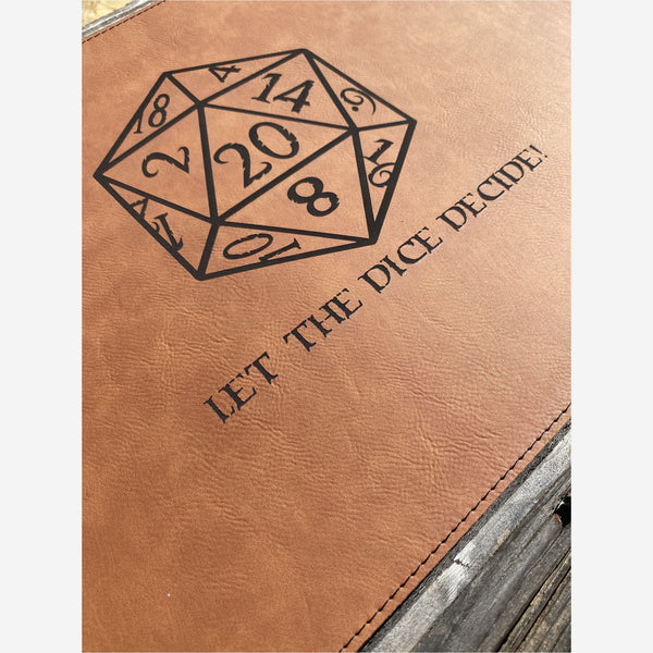 White Smoke Leatherette Dice Mat
