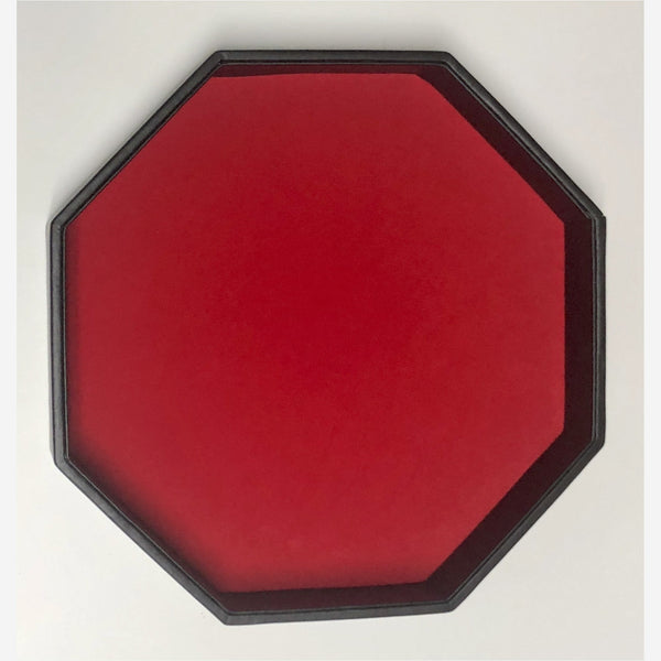Red Velvet Octagonal Dice Tray