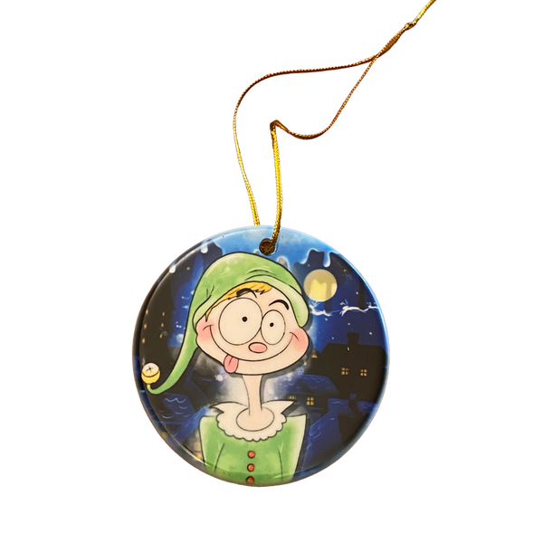 looney elf ornament
