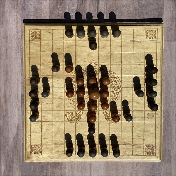 Tan Hnefatafl / Viking Chess Custom Board Game