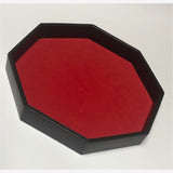 Brown Red Velvet Octagonal Dice Tray