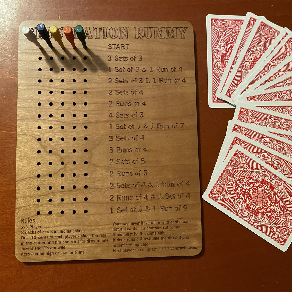 Sienna Frustration Rummy Game