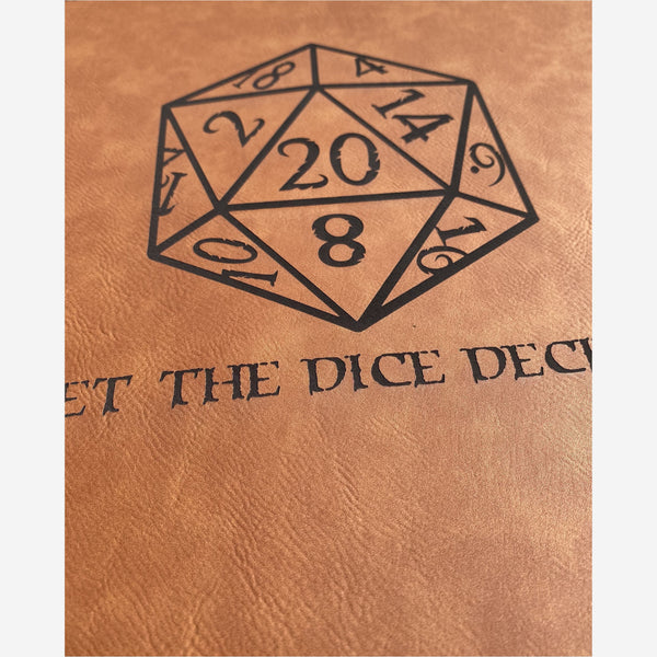 White Smoke Leatherette Dice Mat