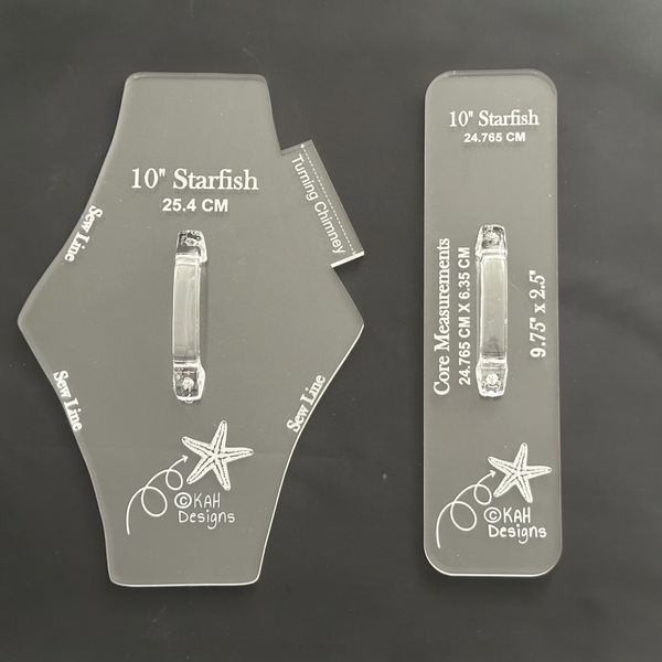 10" Starfish Menstrual Pad Template Set