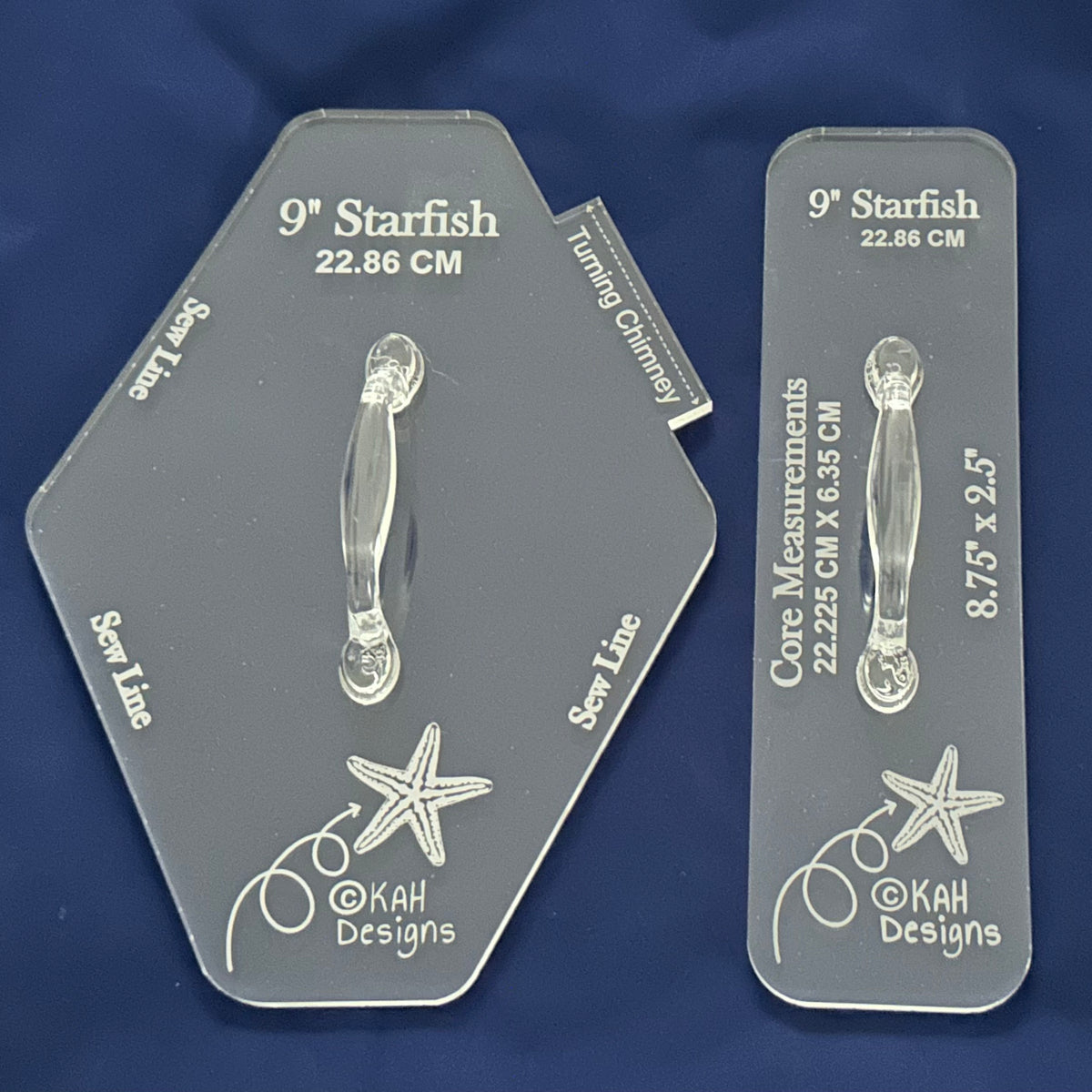 9” starfish acrylic template set
