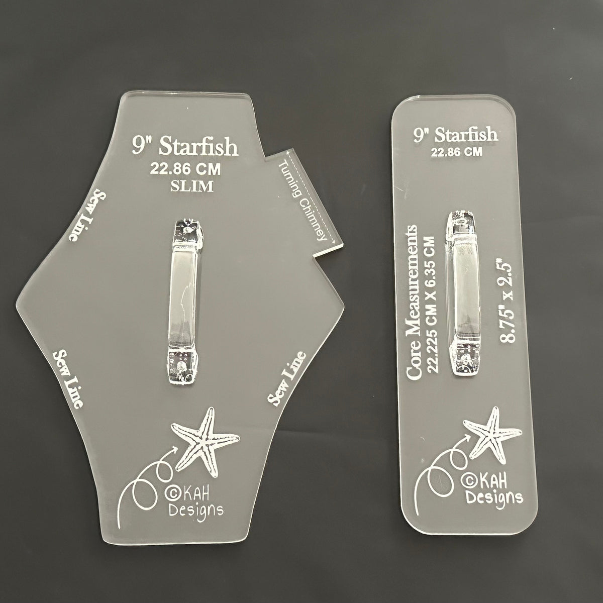 9" Starfish Menstrual Pad Template Set