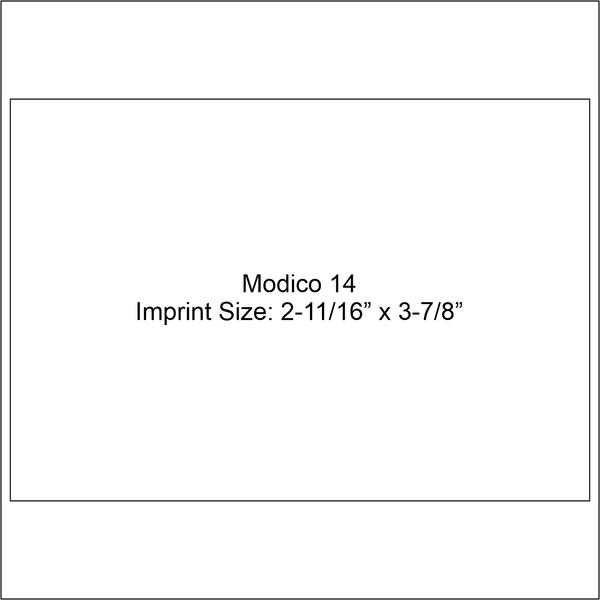 modico 14 stamp imprint size