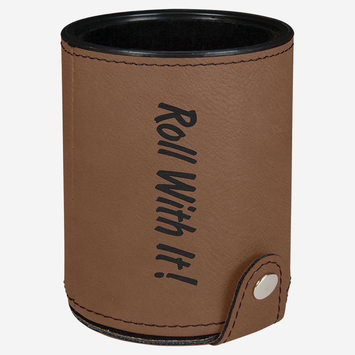 Sienna Leatherette Dice Cup with Storage