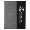  Gray Canvas/Black Leatherette Engraves Silver