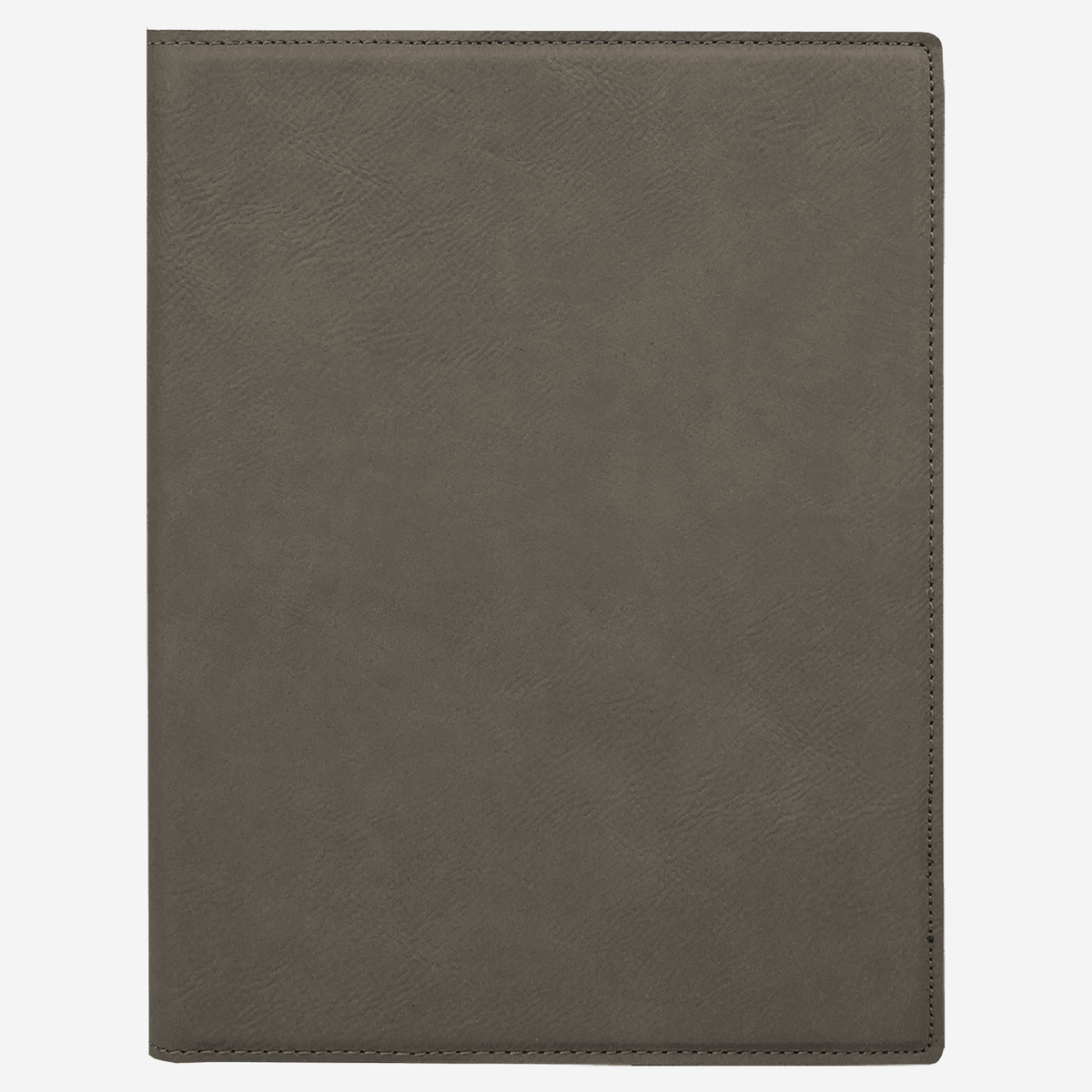 7" x 9" Laserable Gray Leatherette Small Portfolio with Notepad no engraving