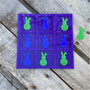 Dark Slate Blue Bunny Acrylic Tic Tac Toe Board