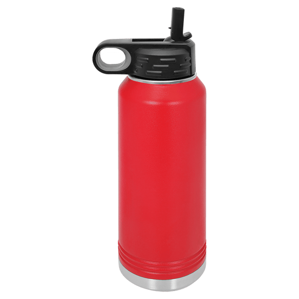Red 32 oz. Stainless Steel Water Bottle