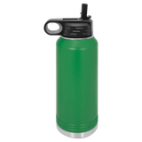 Green 32 oz. Stainless Steel Water Bottle
