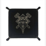 Black Leatherette Snap Dice Tray