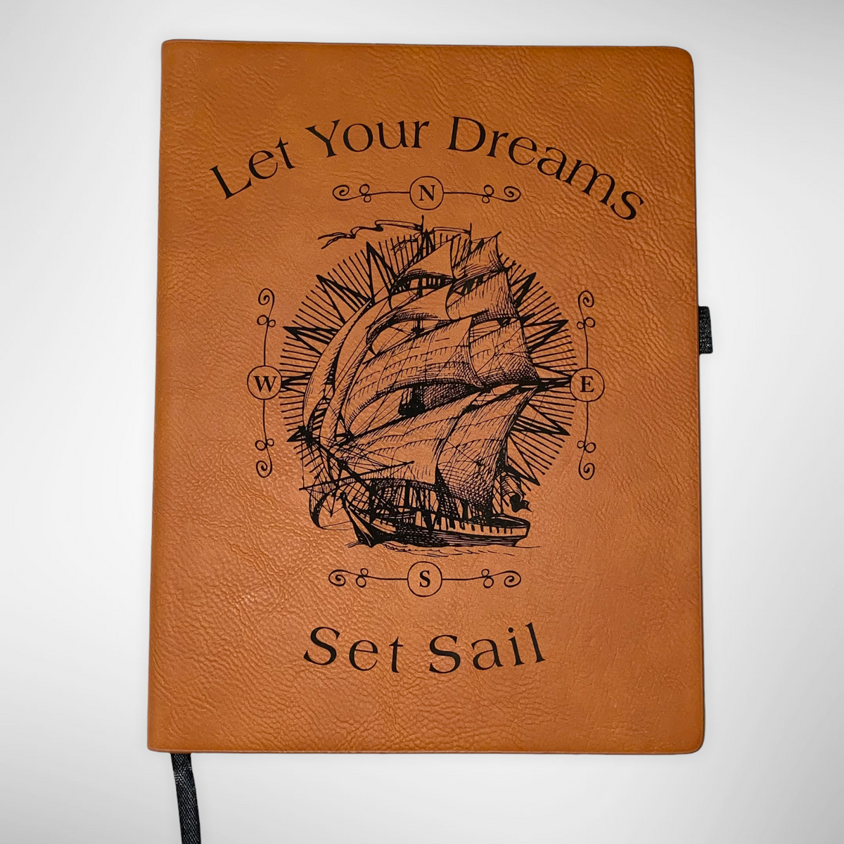 Let Your Dreams Set Sail Leatherette Notebook / Journal