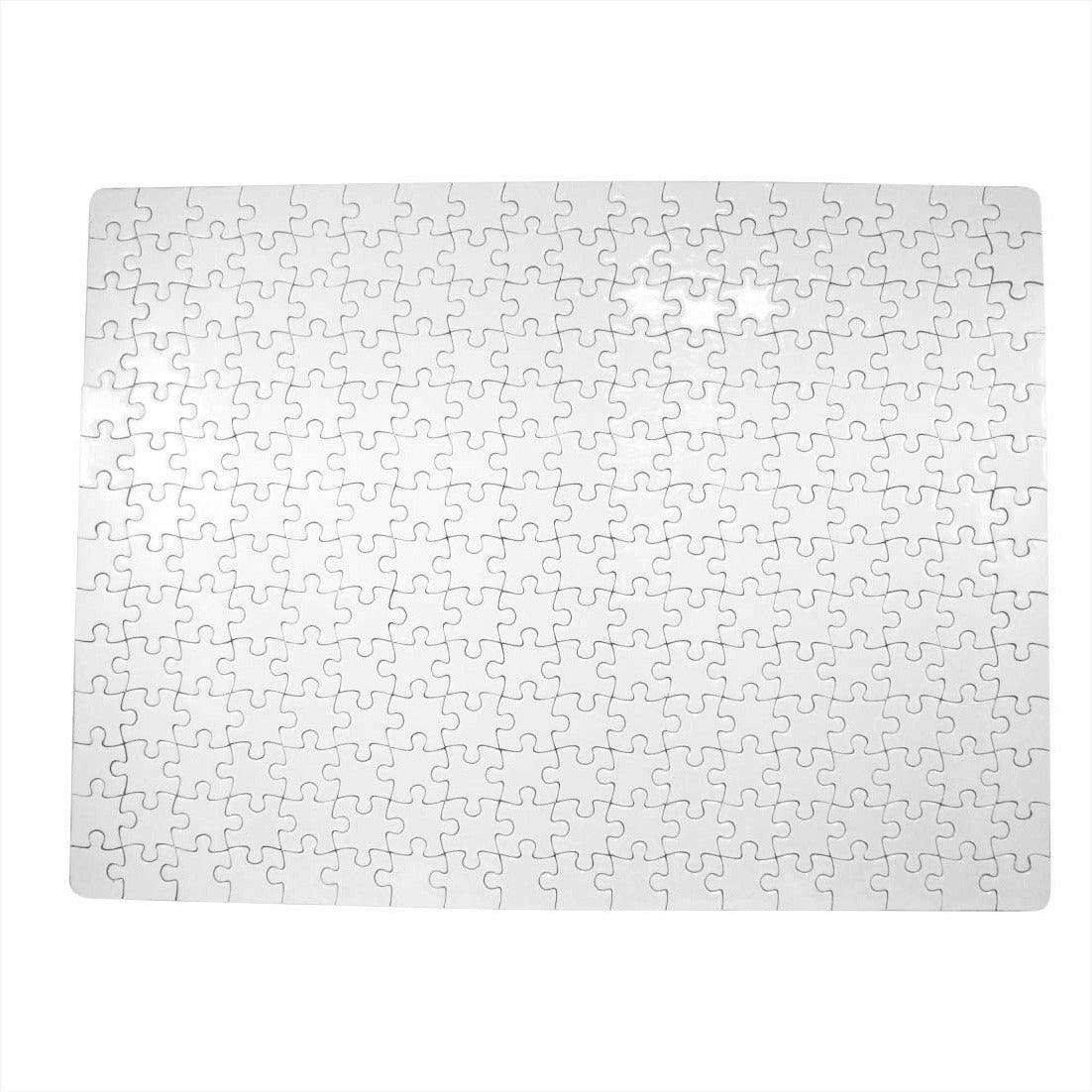 blank white cardboard 252 piece puzzle